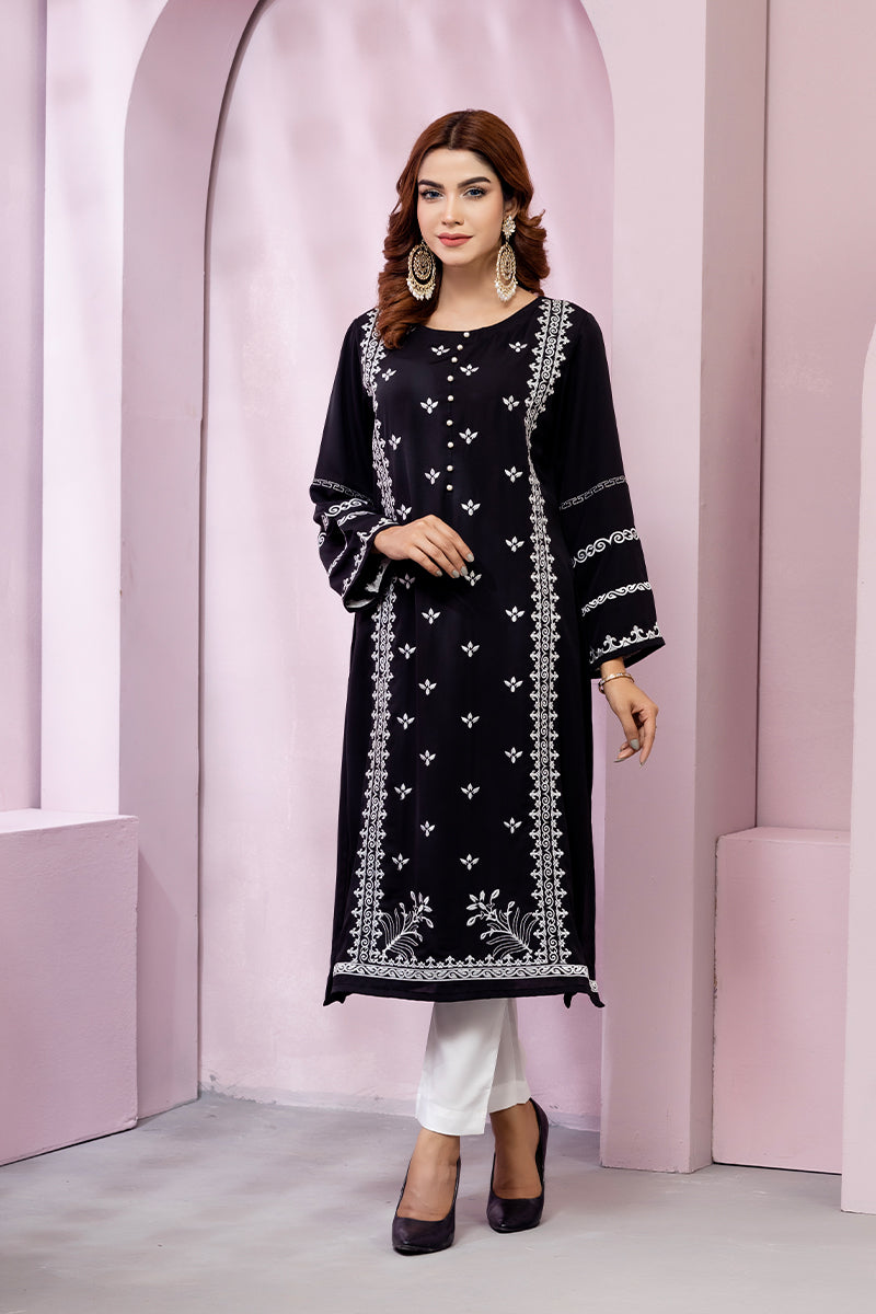 Black Cherry Georgette Kurti Women 0223 000142
