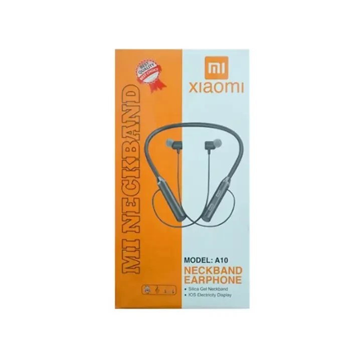 Xiaomi A10 Wireless Neckband Earphone Black Color